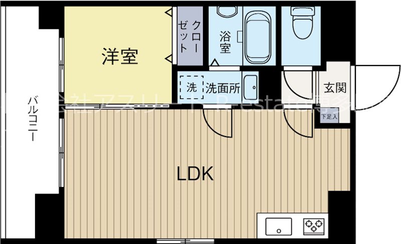 リブス千代 603号室 間取り