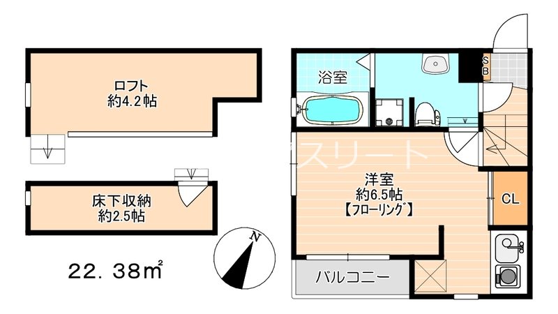 アヴニール高宮東 101号室 間取り