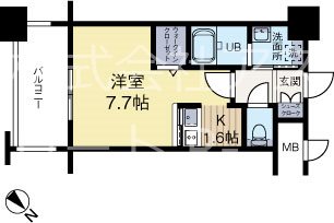 エンクレスト博多駅東2 302号室 間取り