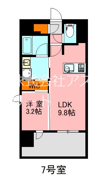 デュレジア博多レジデンス 307号室 間取り