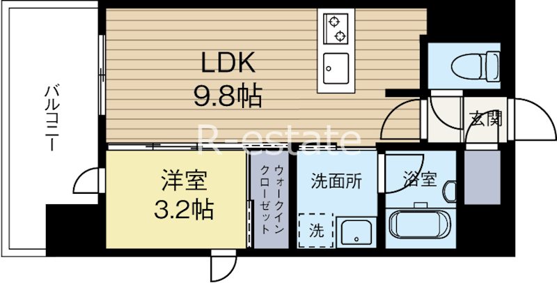 デュレジア博多レジデンス 415号室 間取り