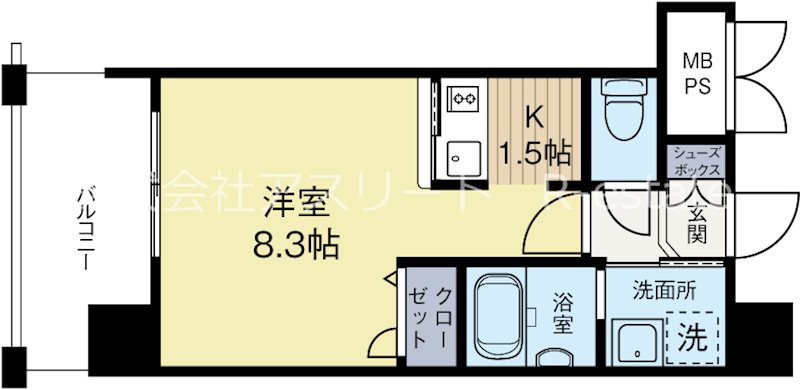 エンクレスト香椎駅前 1202号室 間取り