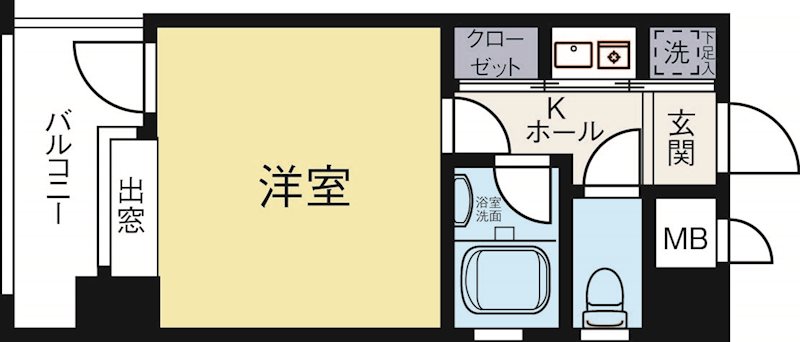 ピュアドームベイス博多 810号室 間取り