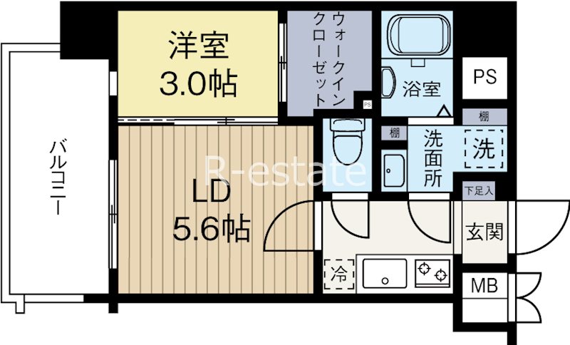 ネストピア東比恵駅前4 301号室 間取り