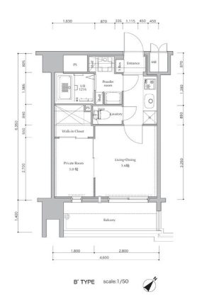 ネストピア東比恵駅前4 403号室 間取り
