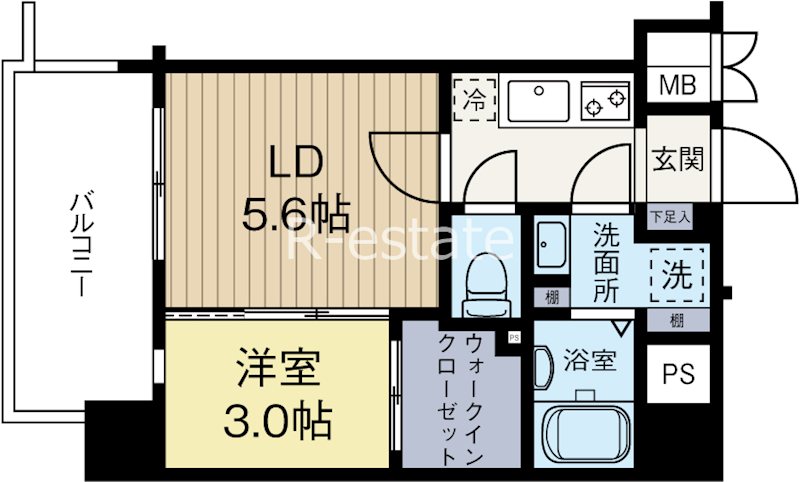 ネストピア東比恵駅前4 304号室 間取り