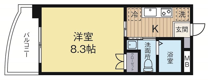 アセットヒルズディアフィオーレ博多 705号室 間取り