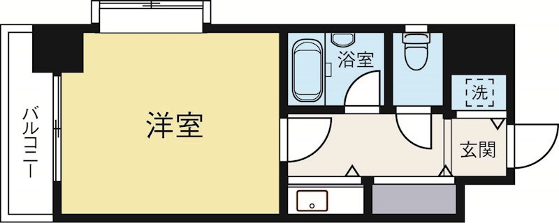 ドミエスポワール箱崎6 503号室 間取り