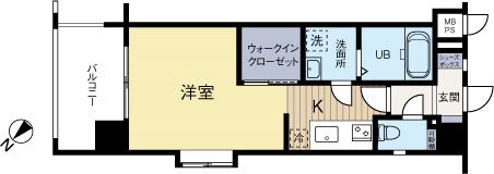 エンクレスト博多駅南3 301号室 間取り