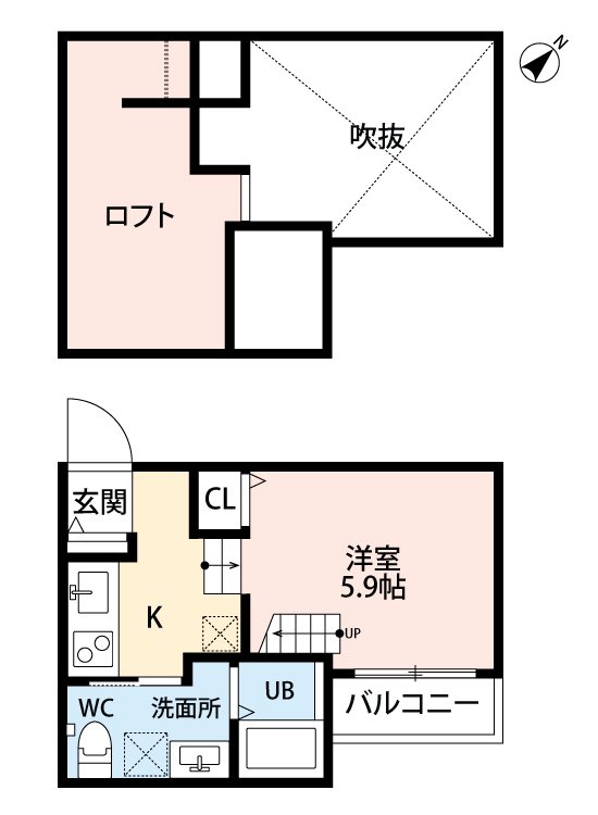 エテルネ住吉 102号室 間取り