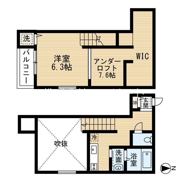 ピエス千早A 101号室 間取り
