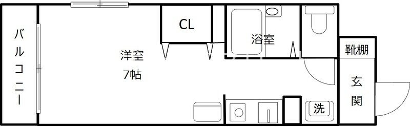 キララ比恵 201号室 間取り