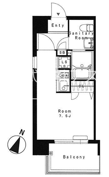 Ms高砂 603号室 間取り