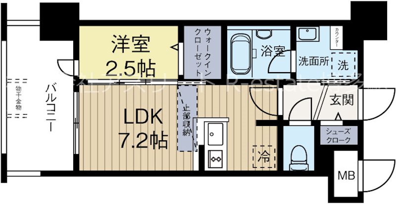 グランフォーレ博多マークプレイス 605号室 間取り