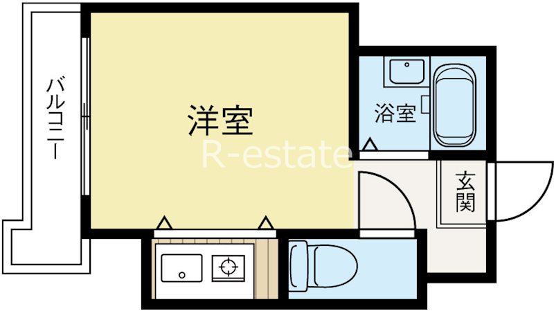 モアフィールド箱崎2 1307号室 間取り