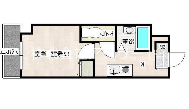 モアフィールド箱崎2 1112号室 間取り