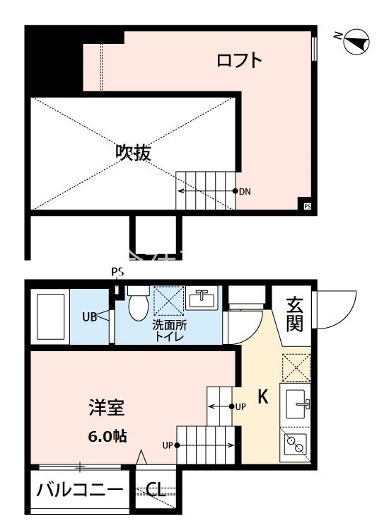 ロッククリスタル和白 201号室 間取り