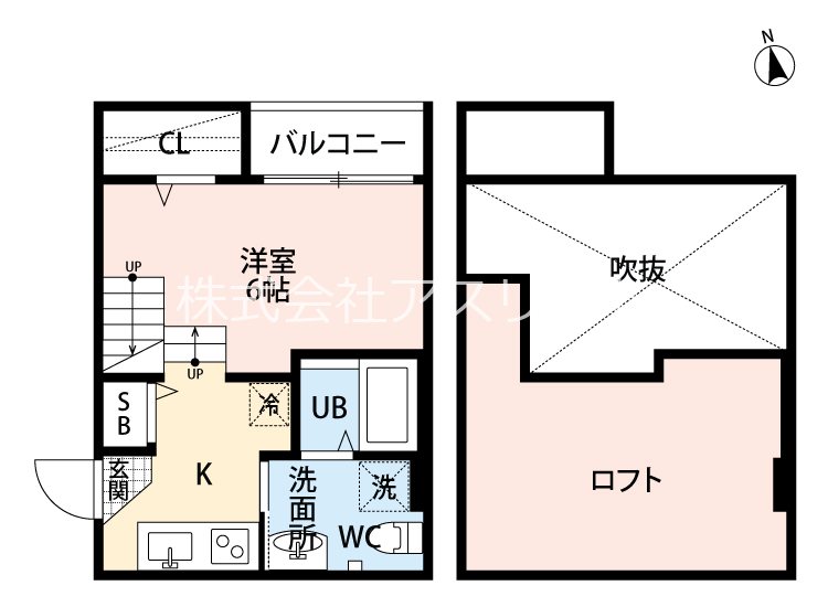 ロッククリスタル井尻 101号室 間取り