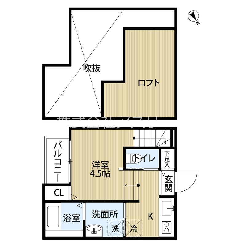 Glanz 202号室 間取り