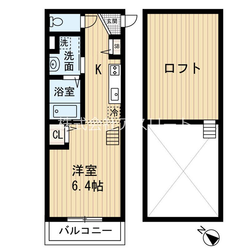Elysium 205号室 間取り