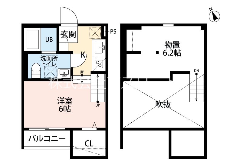 リブール 102号室 間取り