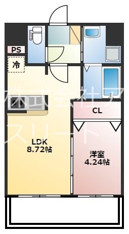 カルム空港南 301号室 間取り