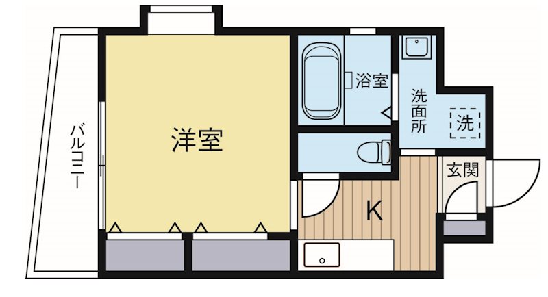 コスモス御笠川 402号室 間取り