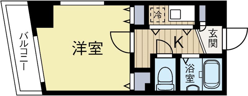 エスポワールマンション天神南 403号室 間取り