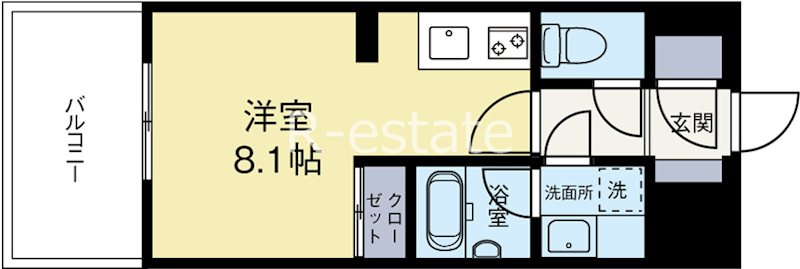 デュレジア博多レジデンス 505号室 間取り
