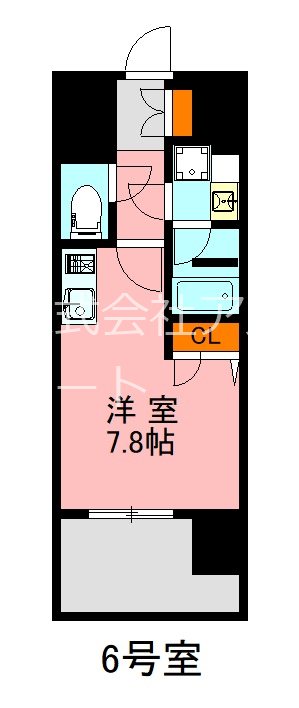 デュレジア博多レジデンス 606号室 間取り