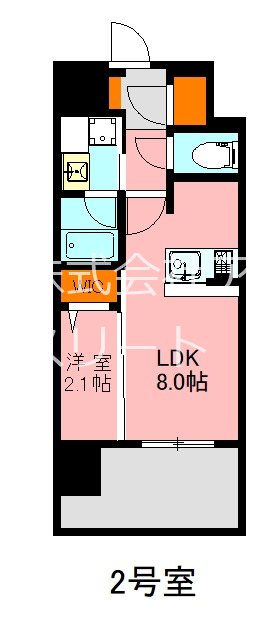 デュレジア博多レジデンス 202号室 間取り