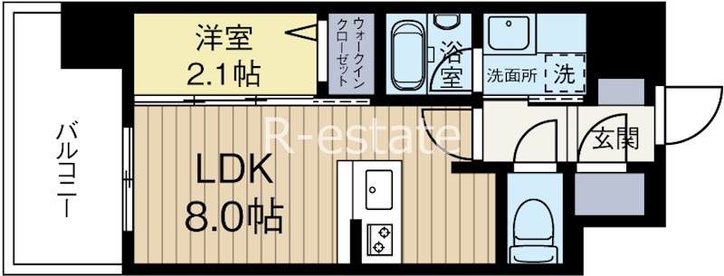 デュレジア博多レジデンス 202号室 間取り