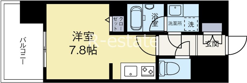 デュレジア博多レジデンス 513号室 間取り