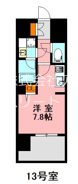 デュレジア博多レジデンス 513号室 間取り