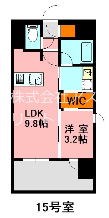 デュレジア博多レジデンス 415号室 間取り