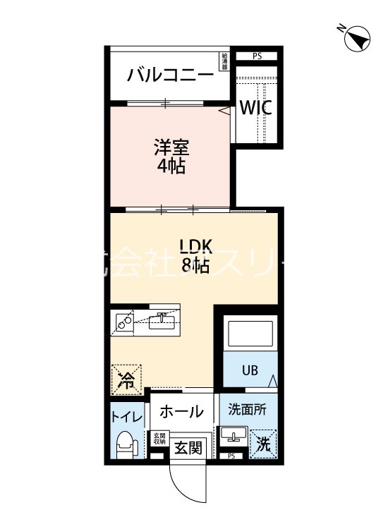 abetinaTENJIN 302号室 間取り