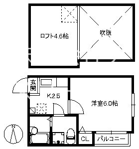 ポラリスCozy博多駅 201号室 間取り