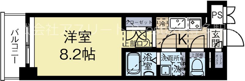 アクタス桜坂レノア 603号室 間取り