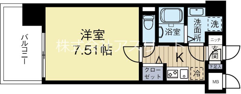 サヴォイヴァンベール 704号室 間取り