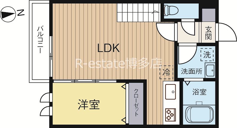 アンピオ吉塚参番館 203号室 間取り