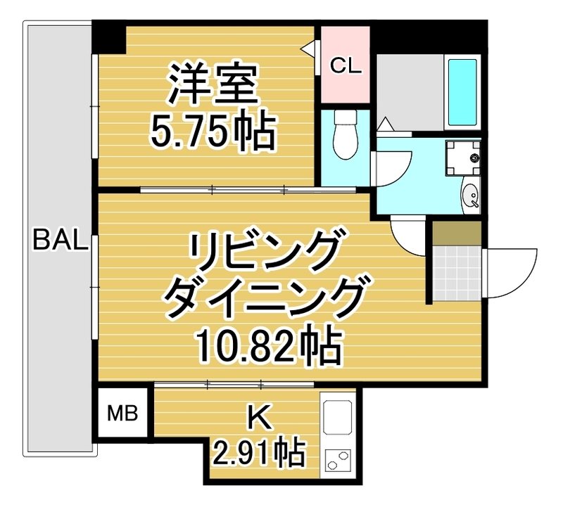 マルコビル平尾 501号室 間取り