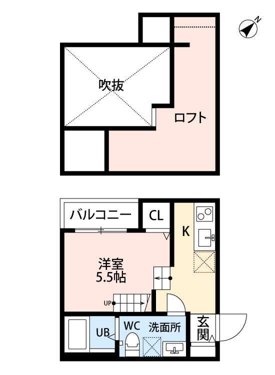 エテルネ住吉 205号室 間取り