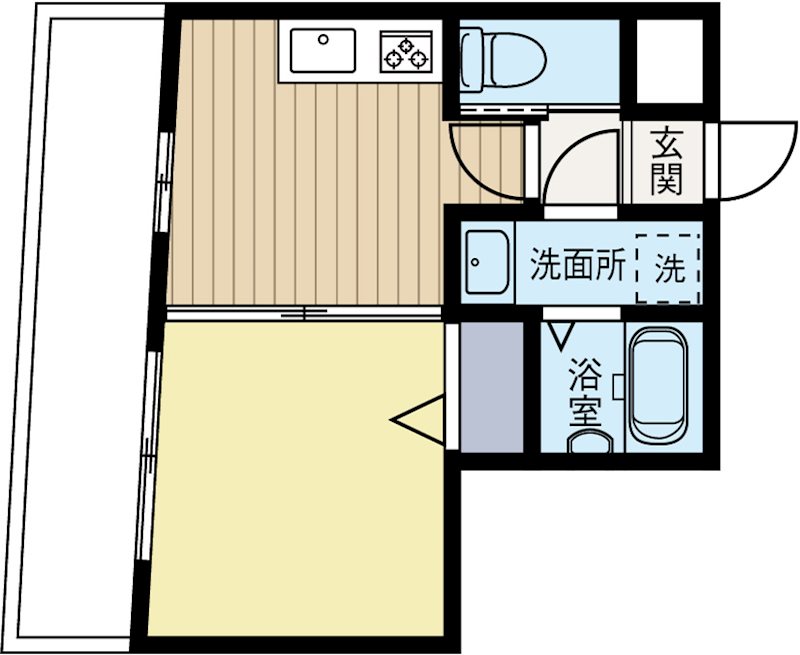 サヴォイザフォースフォー 1302号室 間取り