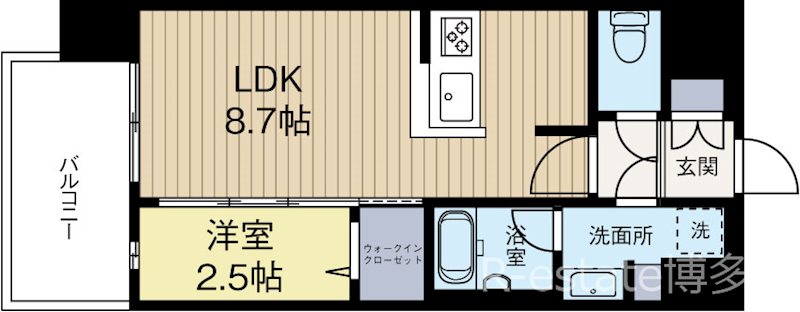 LANDIC M1165 901号室 間取り