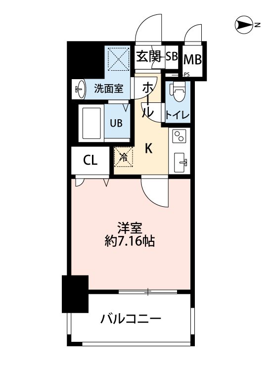 サヴォイ箱崎セントリシティ 402号室 間取り