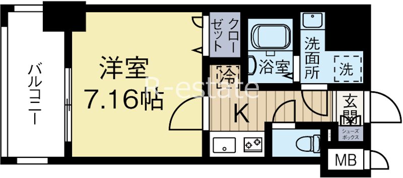 サヴォイ箱崎セントリシティ 402号室 間取り