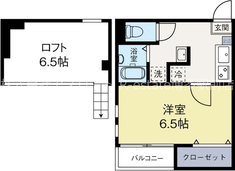 イルグラッツィア天神 401号室 間取り
