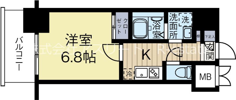 ヴィーダ博多 903号室 間取り