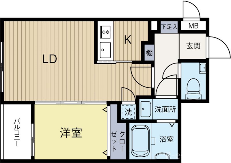 リアンレガーロ博多ステーション 303号室 間取り
