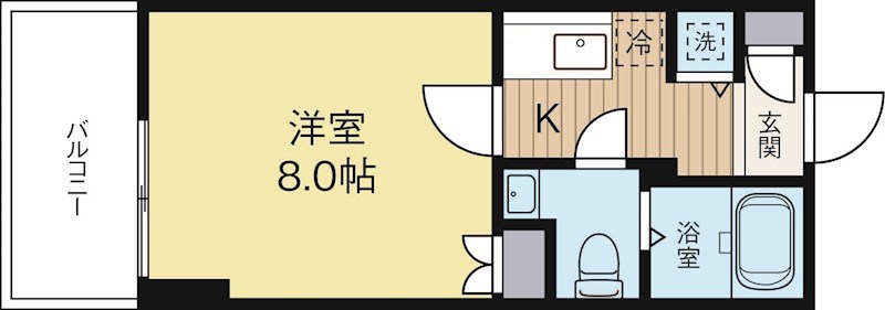 グランフォーレ平尾 1102号室 間取り
